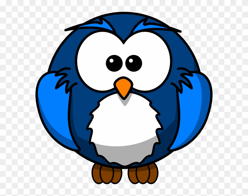 Blue Owl Clip Art - Owl Png Cartoon #352061