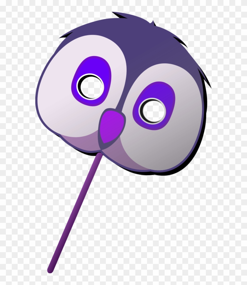 Vector Clip Art - Owl Mask Template #352101