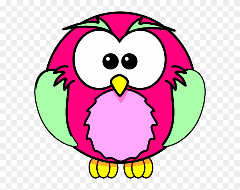Pink Owl Clip Art - Cartoon Owl #352134