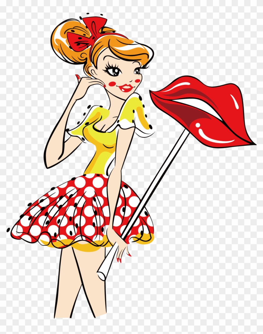 Red Lips Girl - Red Lips Girl #353209