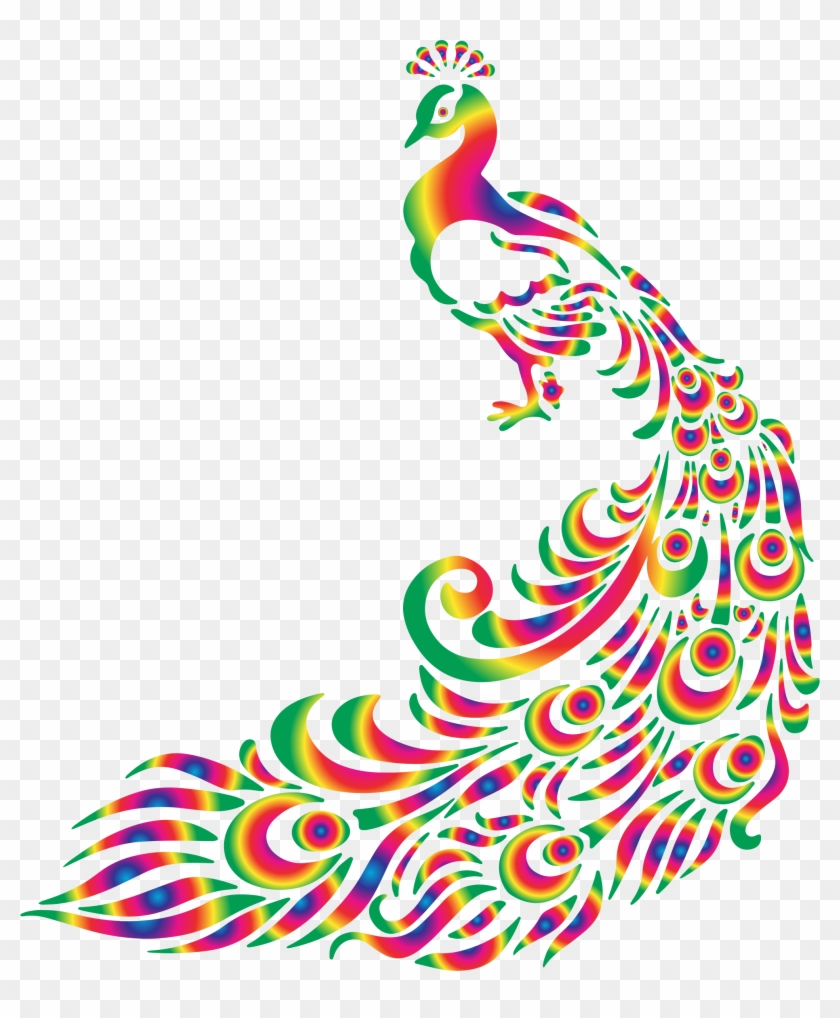 Peacock Clipart Love - Peacock Black And White #353536