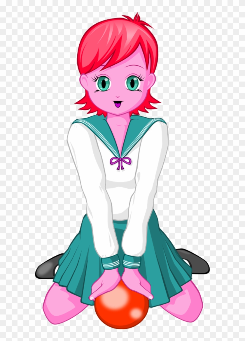 Anime School Girl Clip Art Clipart - Clip Art #353692