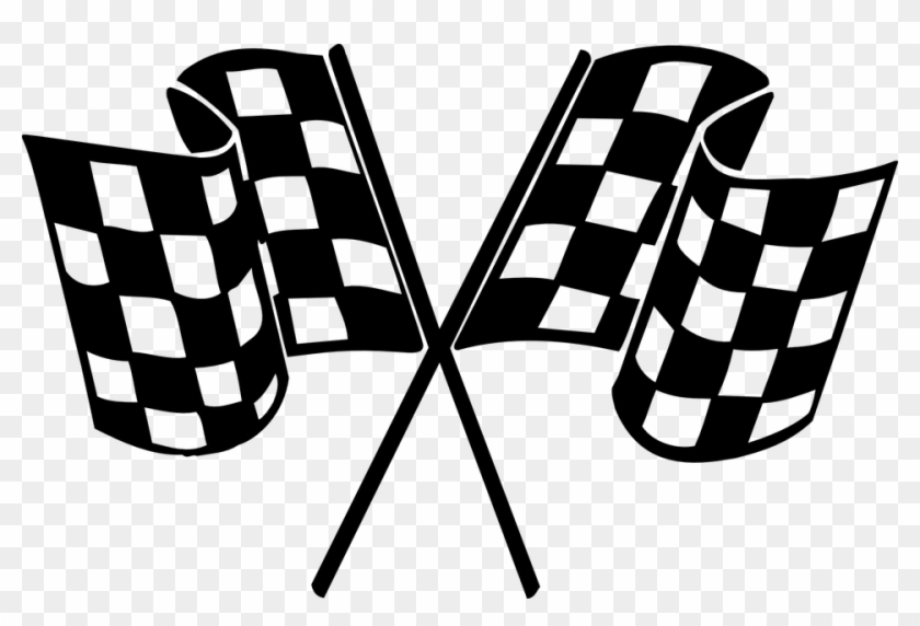 Free Vector Graphic - Checkered Flags #353789