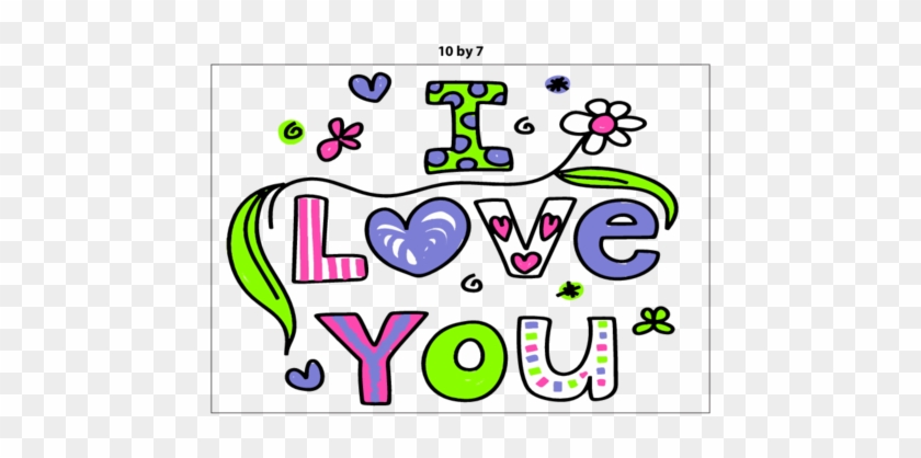 On This Free Printable 10×7 Poster You Will Find The - Love You Words #353894