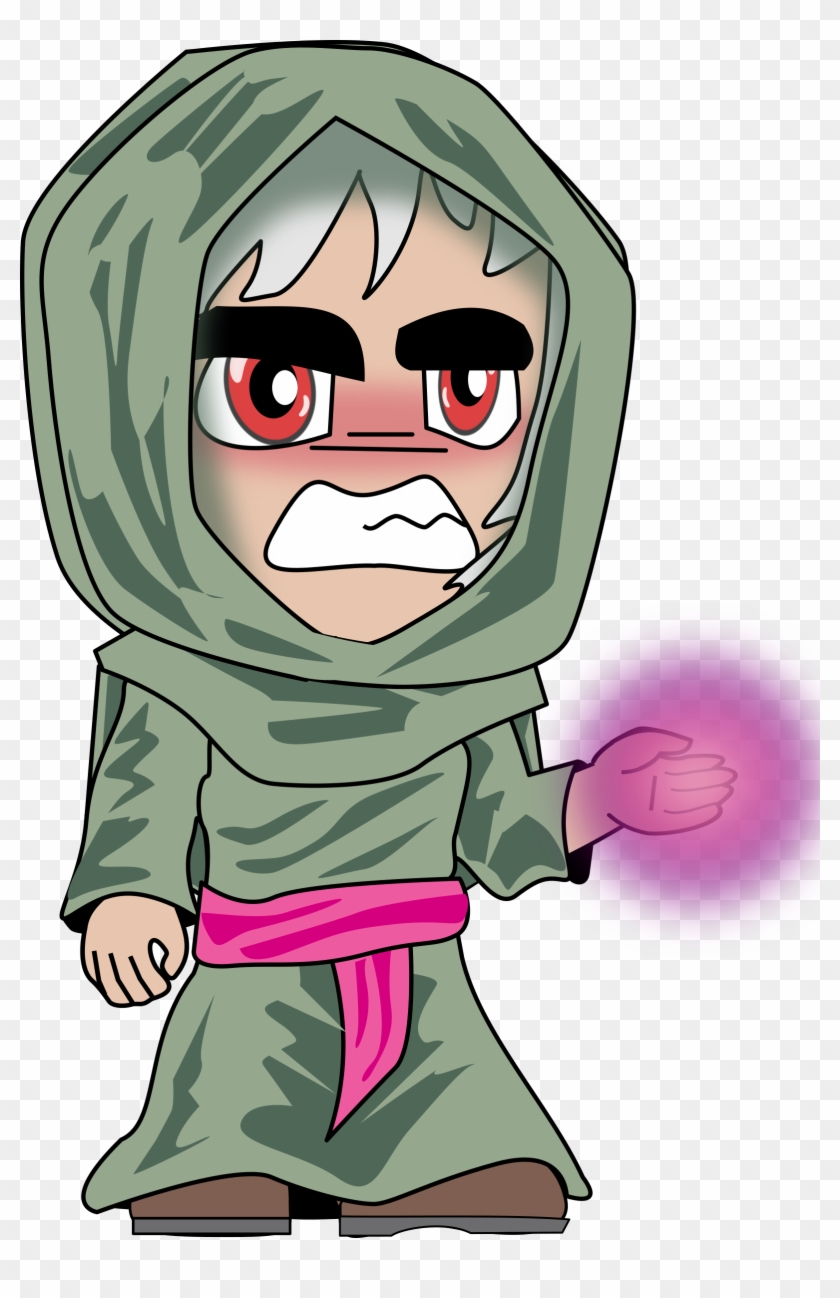 Necromancer Chibi Public Domain Mark - Necromancer Clipart #353900
