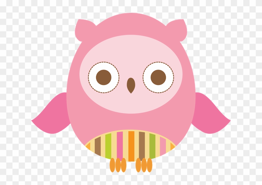 Mod Owl Wall Mural For Baby Girl Nursery Or Kids Room - Mural #353920