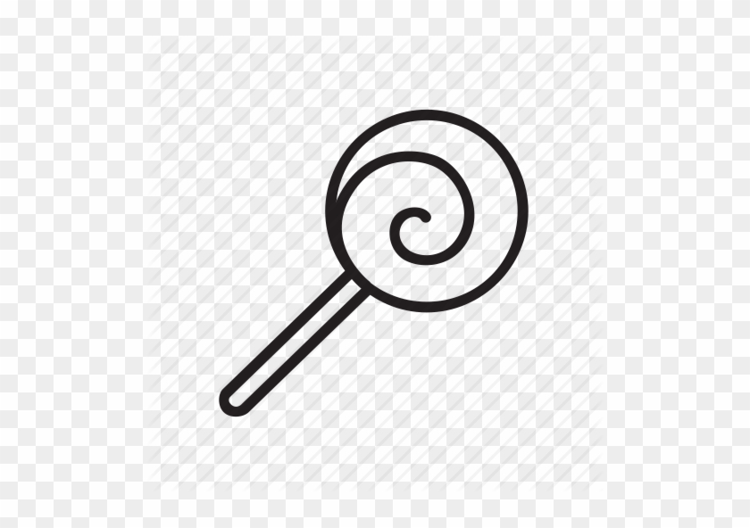 Lollipop Clipart Black And White - Black And White Lollipop #354217