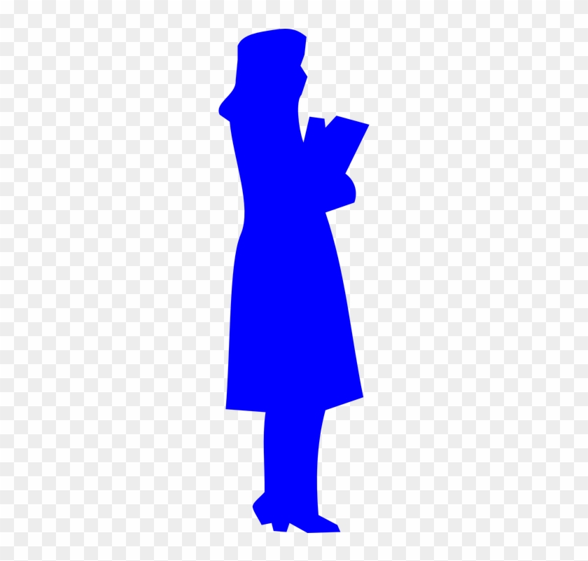 Books Silhouette Cliparts 15, Buy Clip Art - Blue Student Silhouette #355376