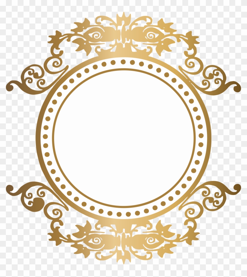 #frame - Moldura Arabesco Dourado Png #355840