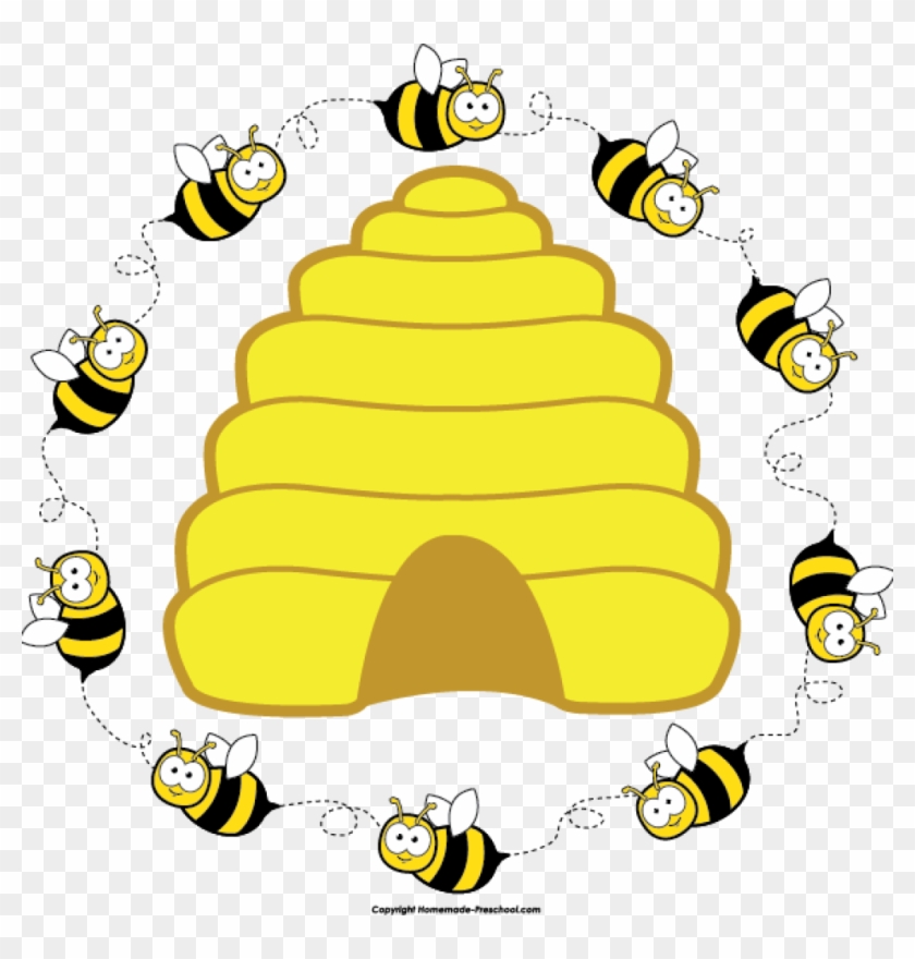 Beehive Clipart Learn And Practice How To Spell The - Clip Art Bee Hive #356506