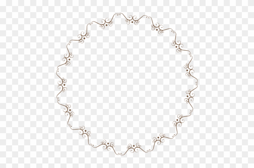 Circle Frame With Delicate Floral Ornaments Png - Delicado Png #356577