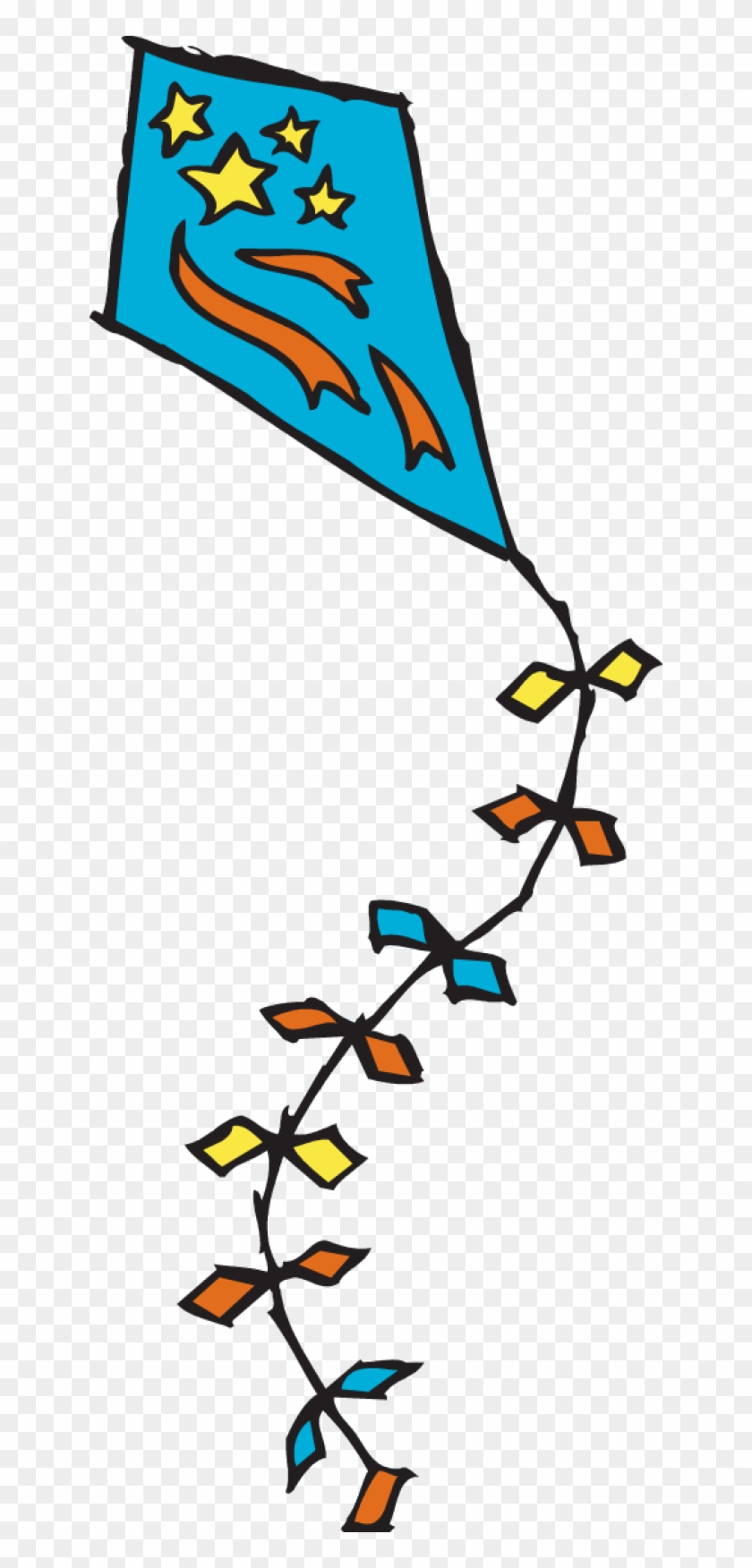Tails Clip Art - Kite Tail Clipart #357071