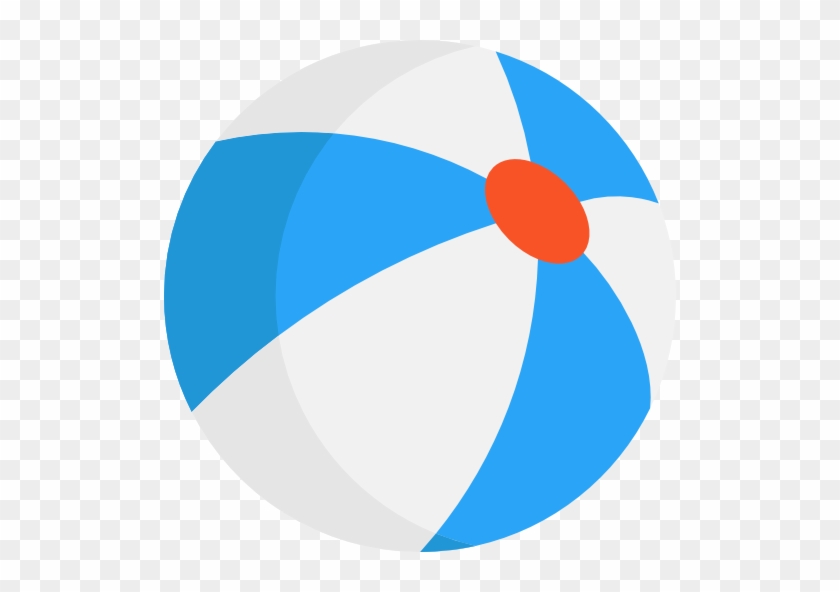 Beach Ball Icon - Beach Ball Vector Png #357136