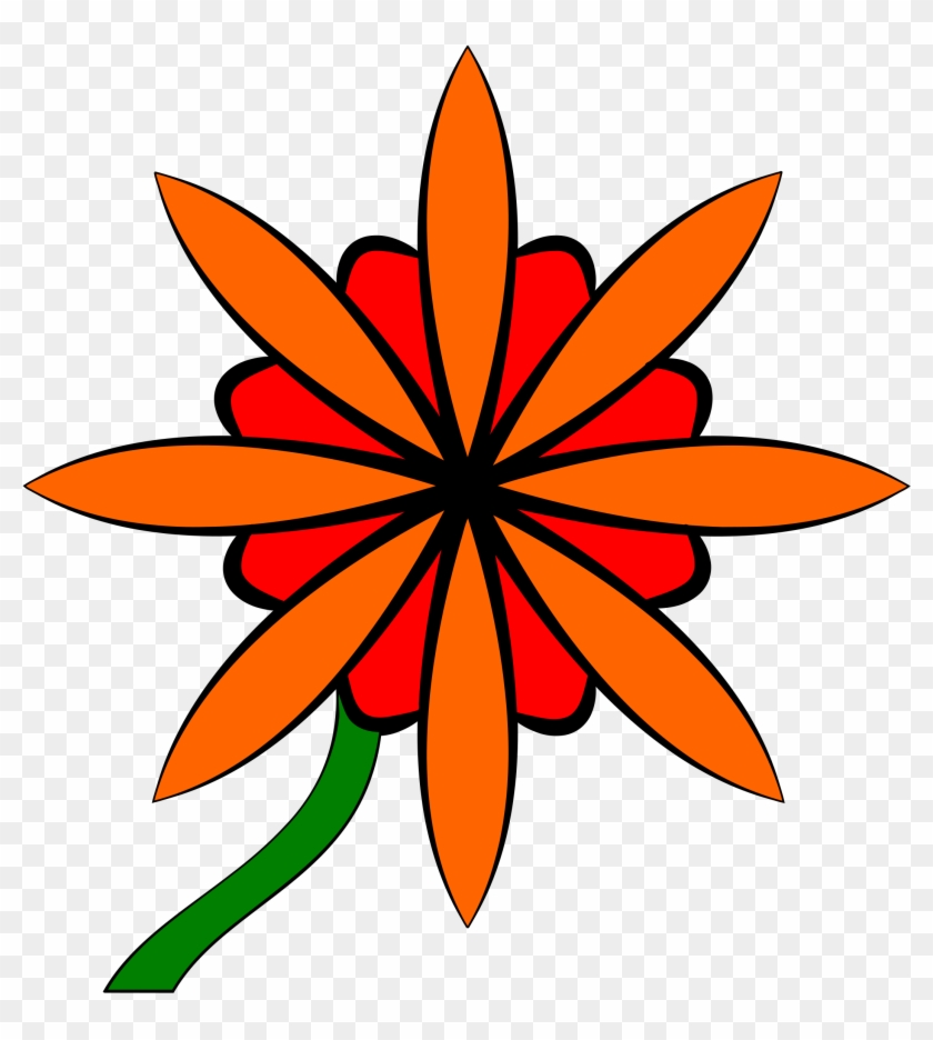 Red & Orange Flower - Icon #358067