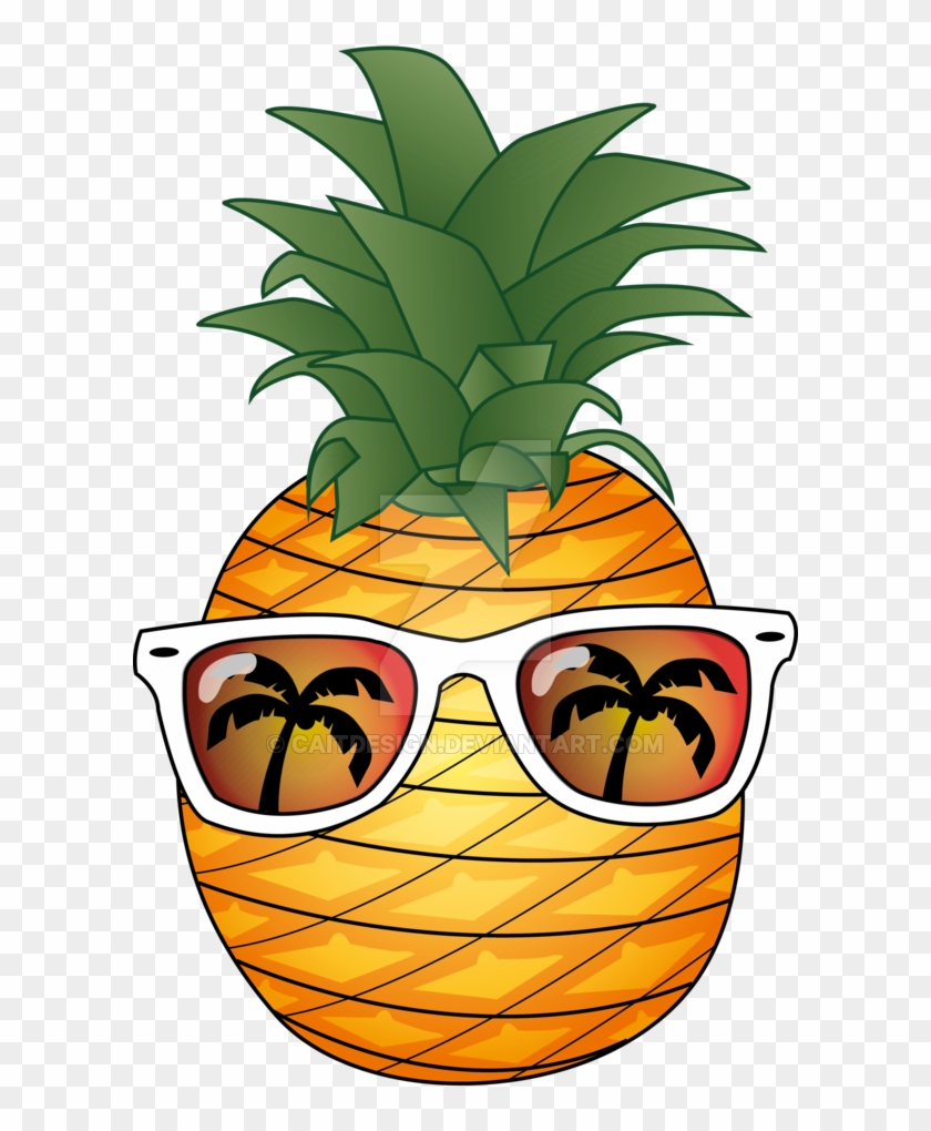 Pineapple Summer By Caitdesign - Pineapple Tshirt Cool Pineapple Hawaii Style Sunglasses #358420