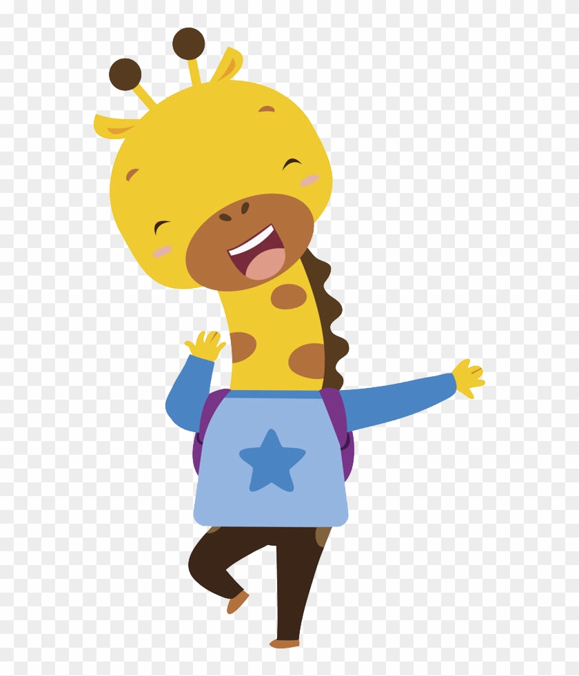Giraffe Cartoon Illustration - Giraffe Cartoon Illustration #358455