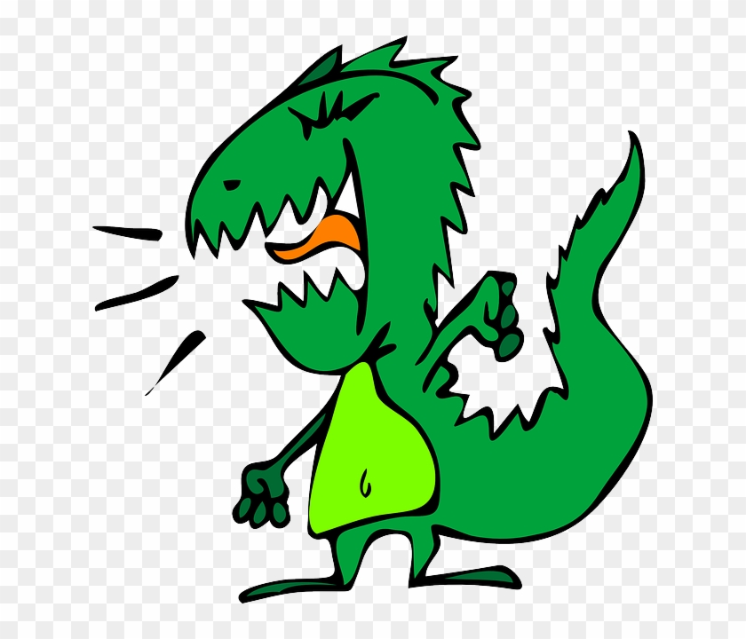 Dinosaur Animals, Cartoon, Free, Dinosaurs, Cute, Dinosaur - Angry Dinosaur Clipart #358531