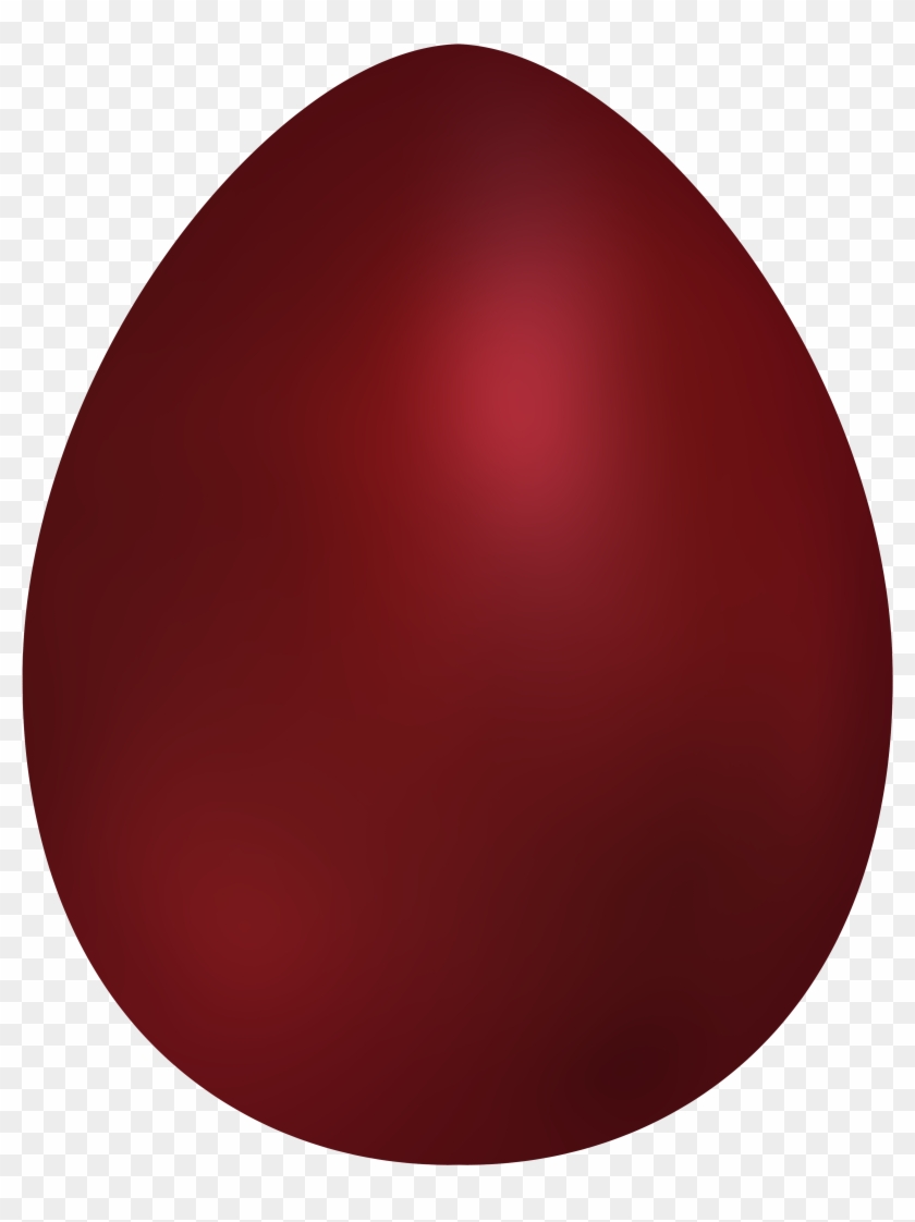 Dark Red Easter Egg Png Clip Art - Oxblood #358719