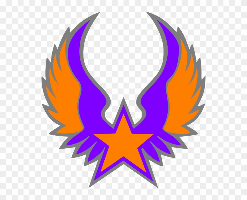 Rock Star Clip Art At Clker - Nautical Star With Wings Designs #359124