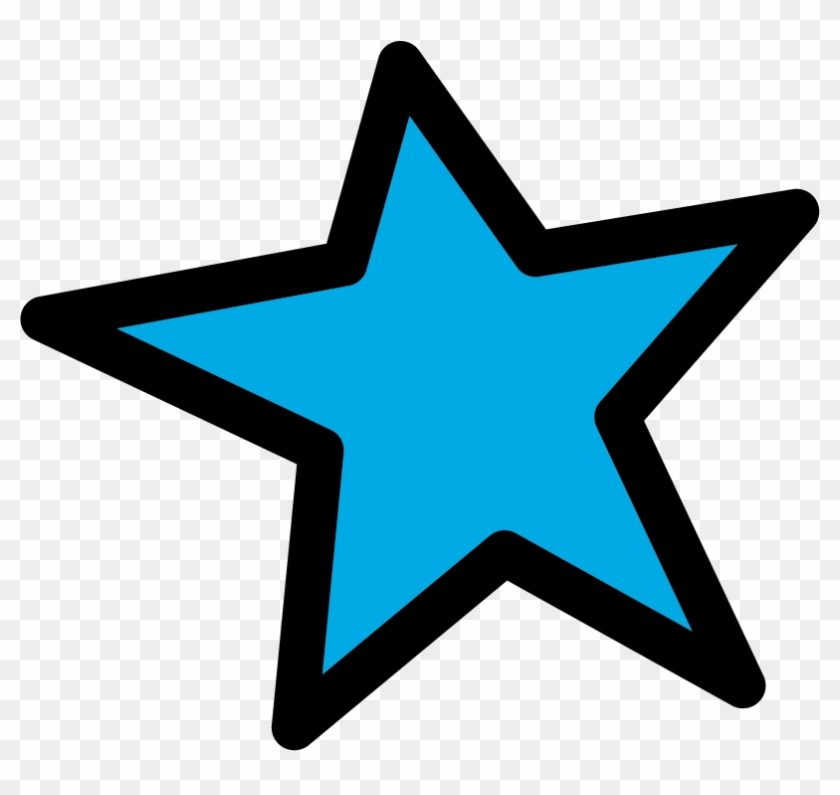 2019 Outlined Star Blue - 2019 Outlined Star Blue #359484