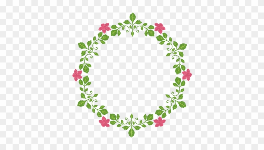 Flower Oval Frame Png Flower Circle Frame, Circle Frame - Circle Flower Frame Png #360240