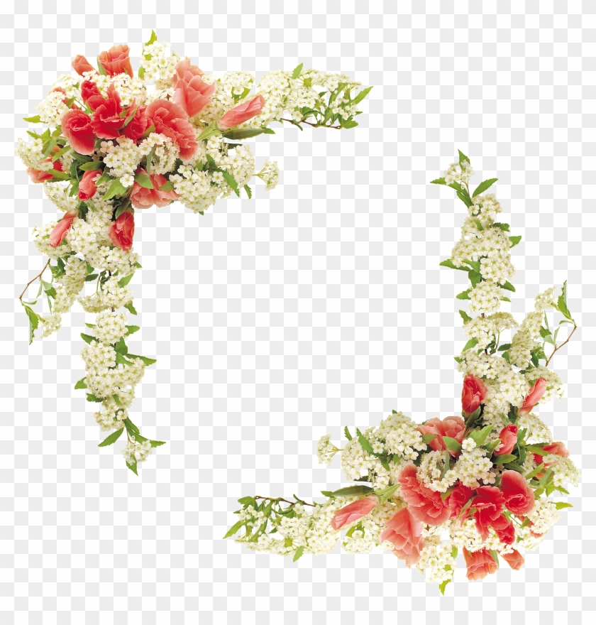Border Flowers Floral Design - Floral Border Design #360410