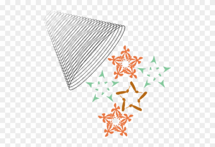 Vector Graphics Of Abstract Lamp And Snowflakes - Illustration #360773
