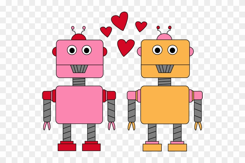 Robot Love Valentine Clip Art - Valentines Day Clipart For Kids #361061