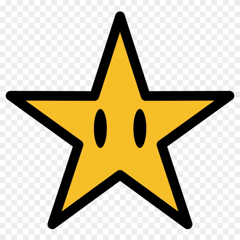 Star With Eyes - Mario Star Svg #361189