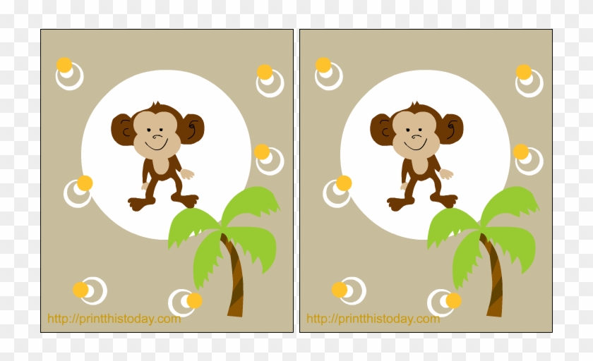 Cute Baby Monkey - Free Printable Monkey Birthday Invitations #361364
