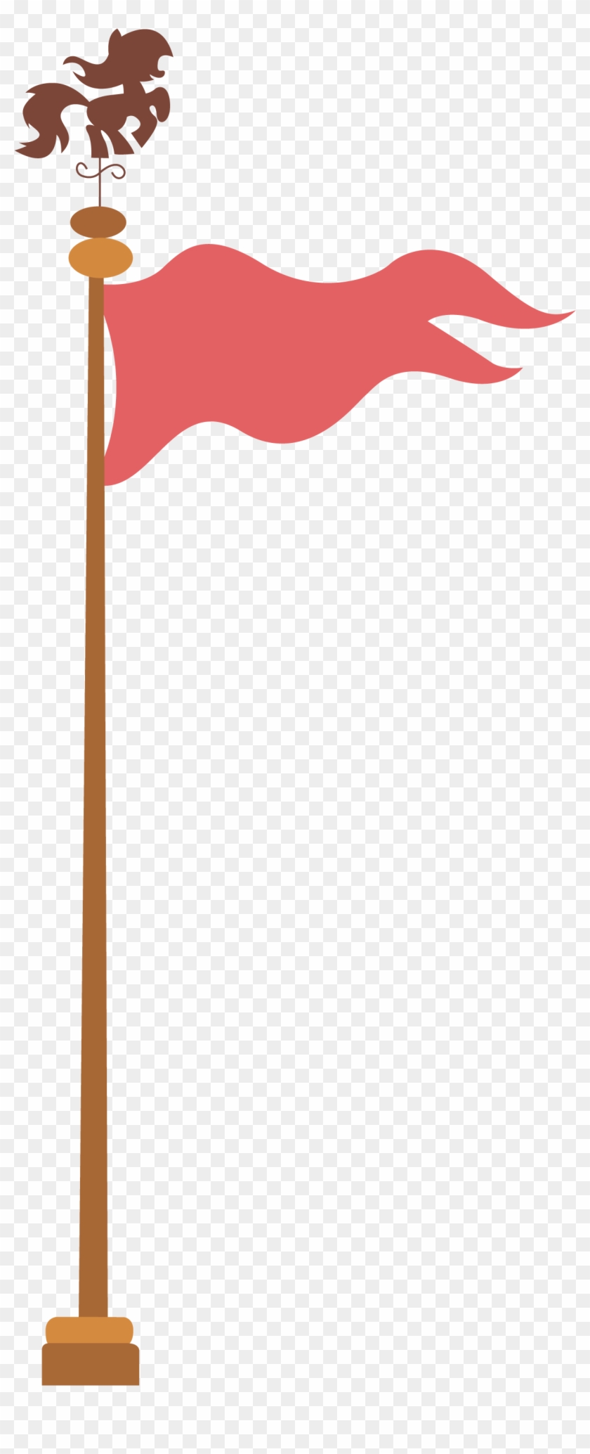 Flagpole Clip Art Medium Size - Mlp #361412