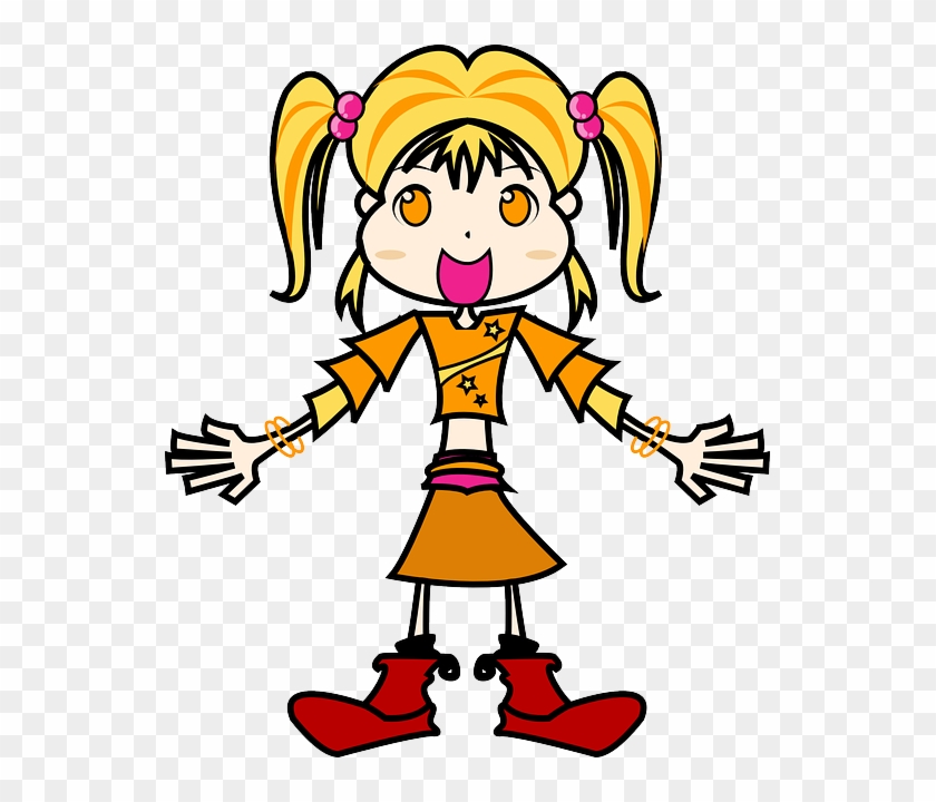 Happy, People, Smile, Woman, Yellow - Yellow Girl Clipart #361742