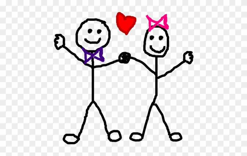 Stick Figure Kids/heart Clip Art At Clker - Stick Figure With Heart #361756