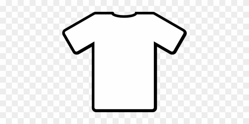 T-shirt White Shirt Front Fashion Clothing - White T Shirt Silhouette #362092