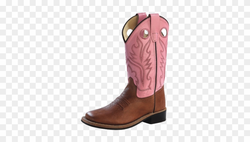 Old West Kids Pink & Brown Western Boots Bsc1839, Lammle's - American Frontier #362732