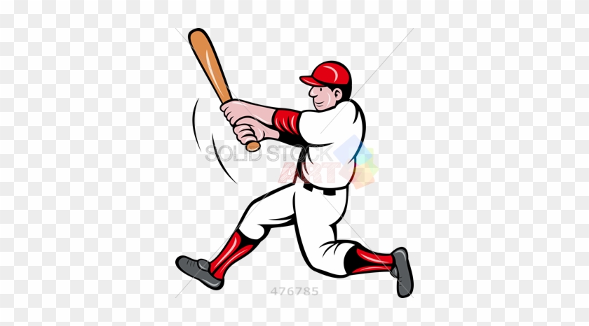 Stock Illustration Of Cartoon Drawing Of Baseball Batter - Cartoon Baseball Player #363970