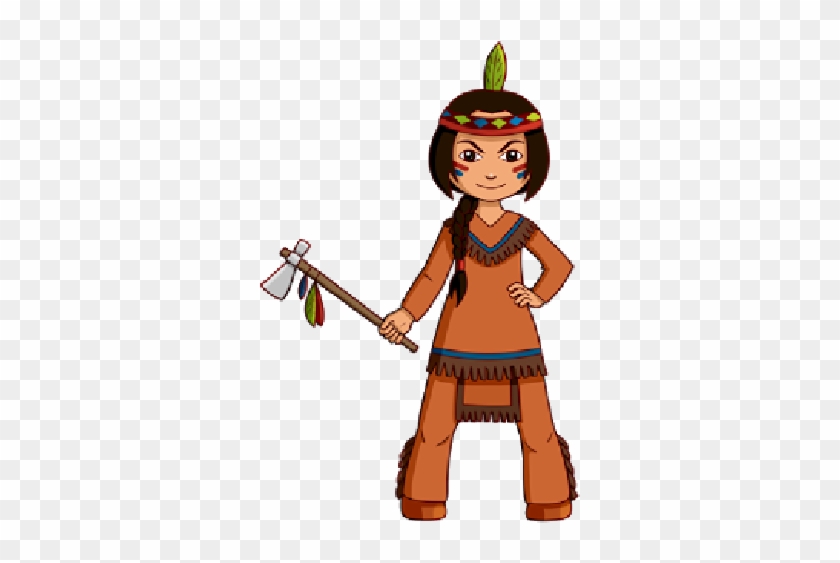 Cowgirl And Cowboy Cowgirl With Axe - Petit Indien #364323