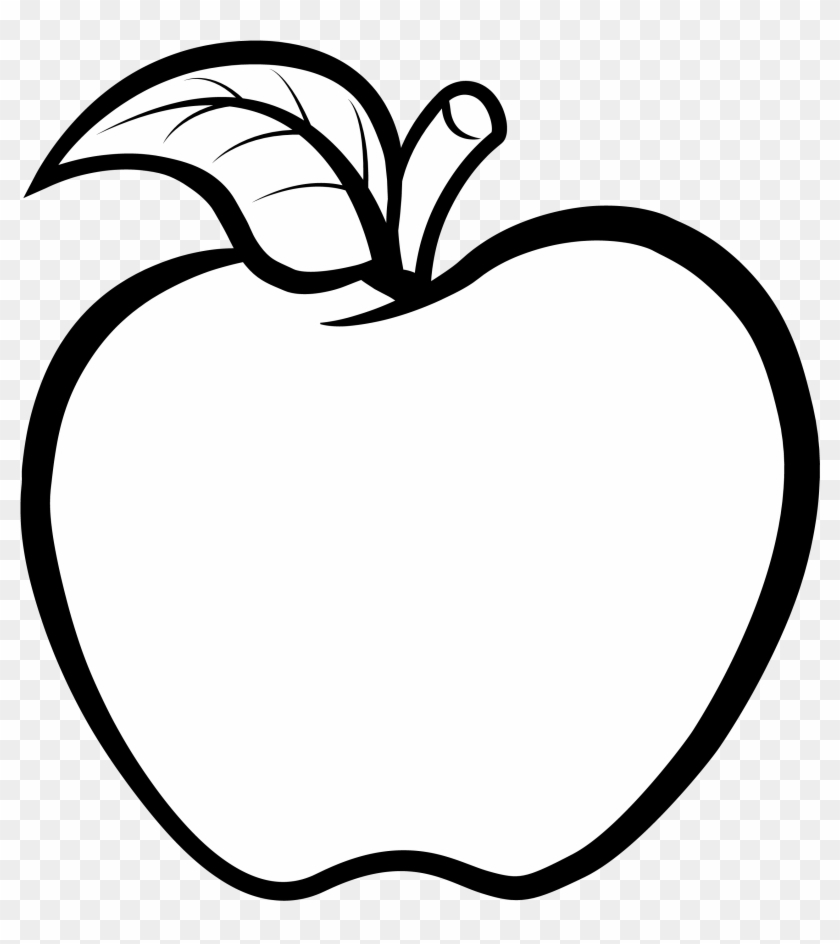 Clip Art - White Apple Clipart #365001