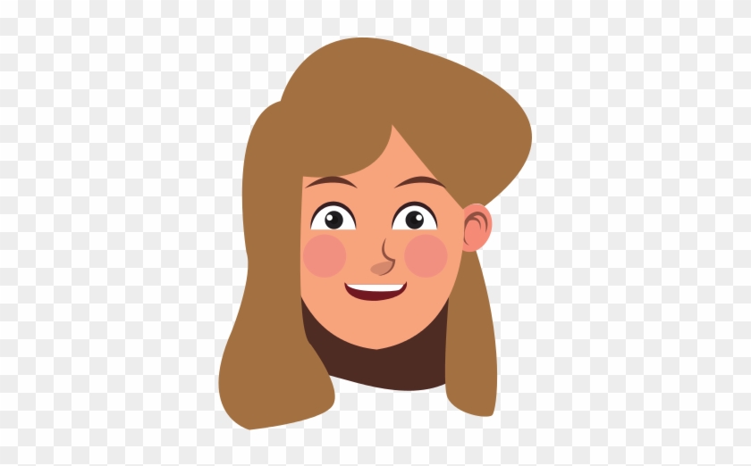 Beauty Face Girl Cartoon Female Avatar - Cartoon #366293