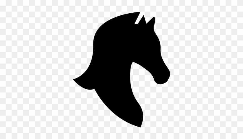 Horse Head Side View Variant Vector - Horse Side View Cartoon #366398