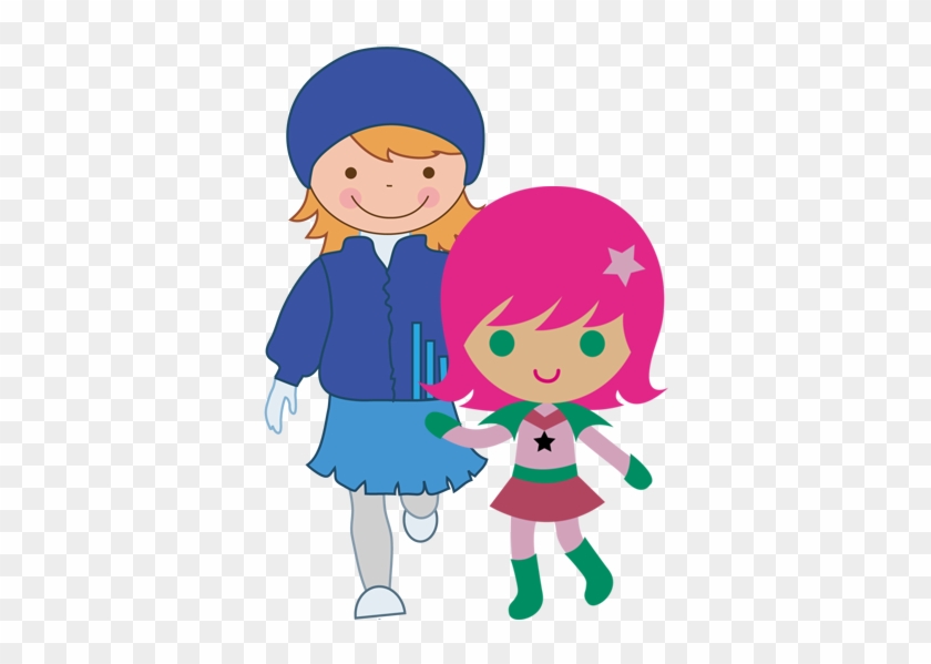 Happy-girls - Little Girl Clip Art #366542