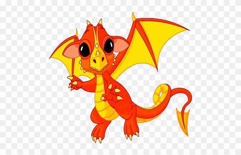 Coloring For Kids - Cute Baby Dragon #366889