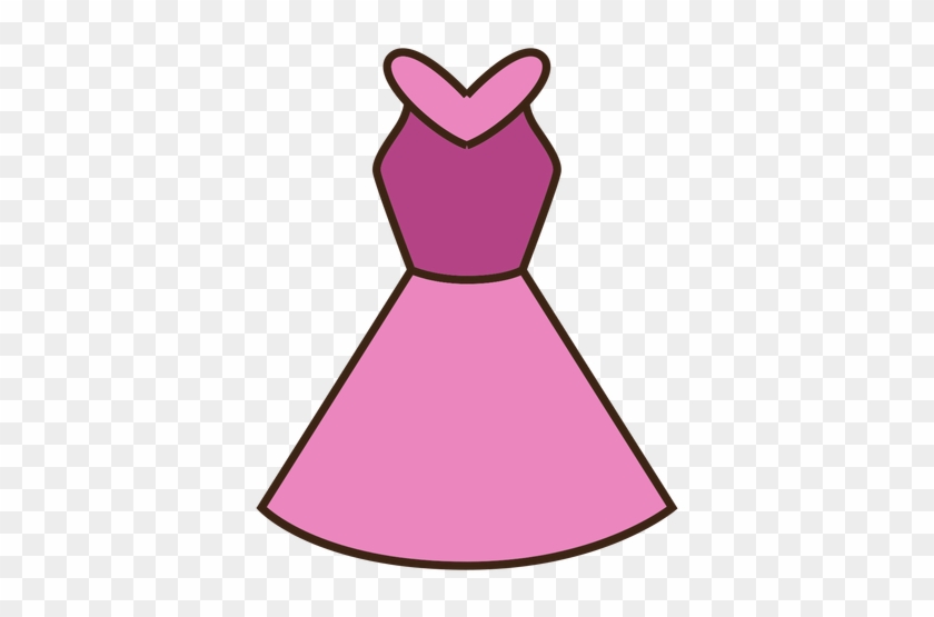 Pink Dress Clipart Clipart Transparent - Cartoon Dress Transparent #367411