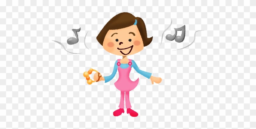 Little Girl Singing - 無料 イラスト 手 を つなぐ #367436