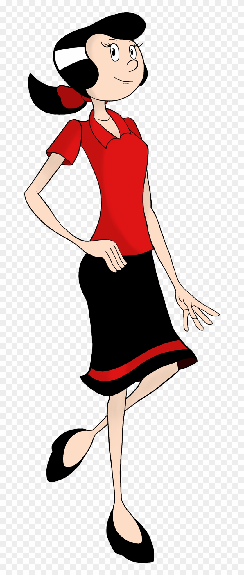 Beautiful Side Pose Of Olive Oyl - Popeye's Girlfriend Olive Oyl #367861