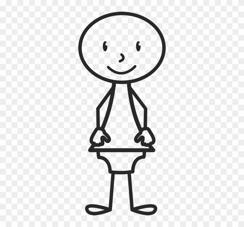 Stick Figure Newborn Baby Stamp - Berlin Traffic Light Man #368819