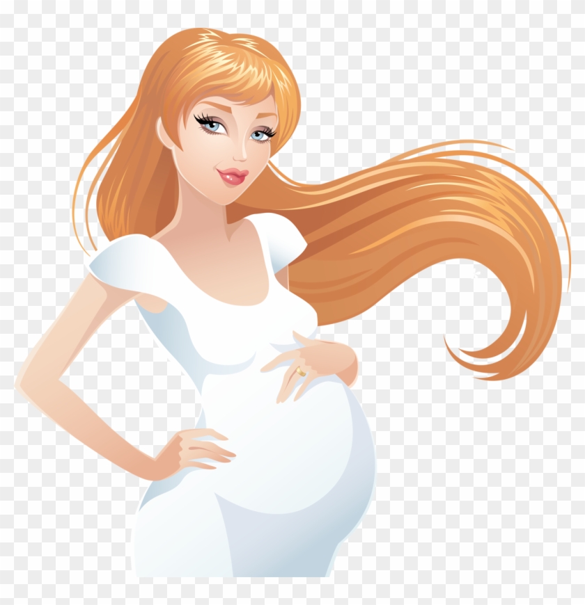 Pregnancy Infant Baby Shower Woman Clip Art - Pregnancy Infant Baby Shower Woman Clip Art #369319