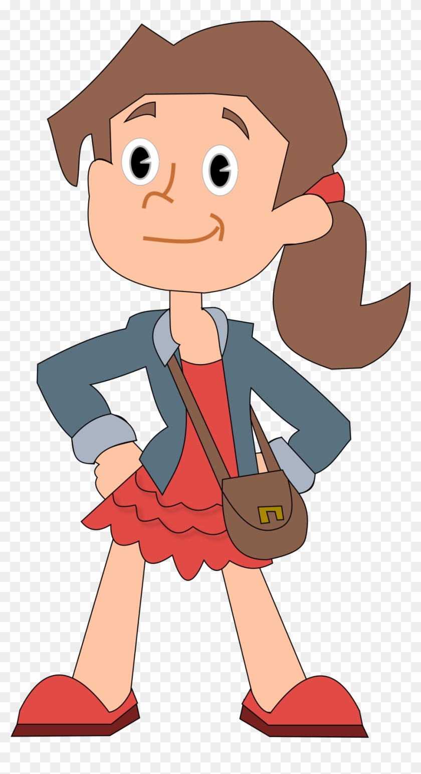 Cartoon Drawing Girl Clip Art - Cartoon Drawing Girl Clip Art #369579