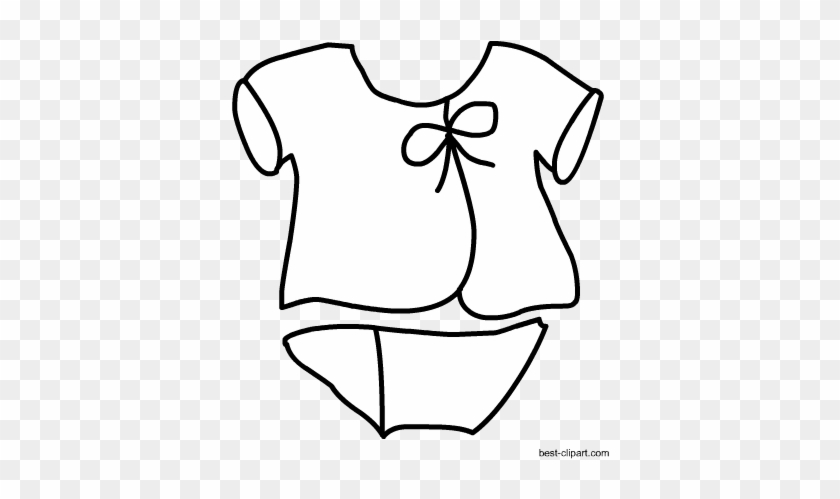 Black And White Dress Clipart - White #369645