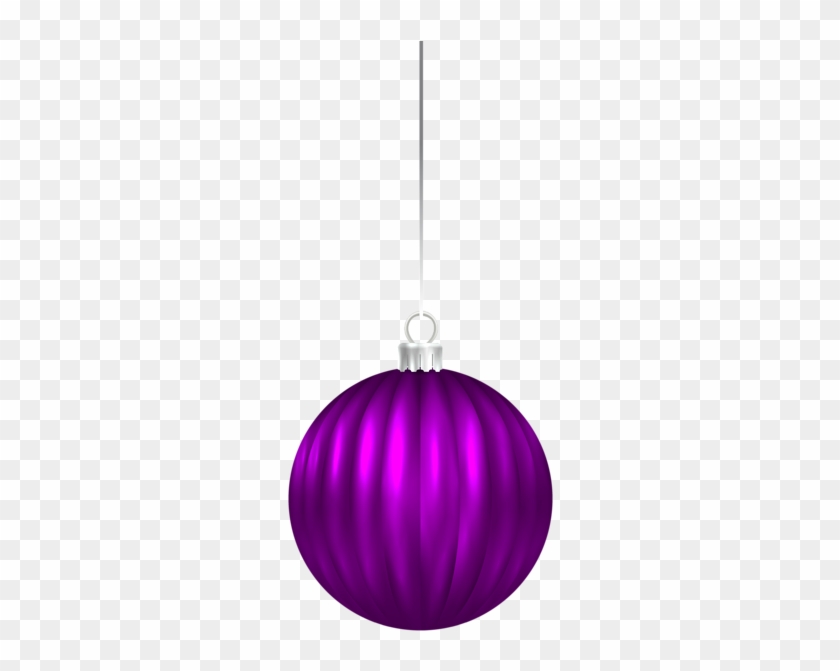 Purple Christmas Ball Ornament Png Clip Art Image - Purple Christmas Ornament Png #369743